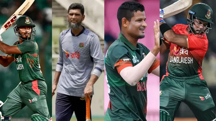 চার তারকা ক্রিকেটার ছাড়াই ওয়ানডে সিরিজের দল ঘোষণা করলো বাংলাদেশ