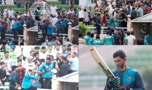 গ্যালারিতে হট্টগোল, মাহমুদউল্লাহর আচরণে হতবাক দর্শকরা